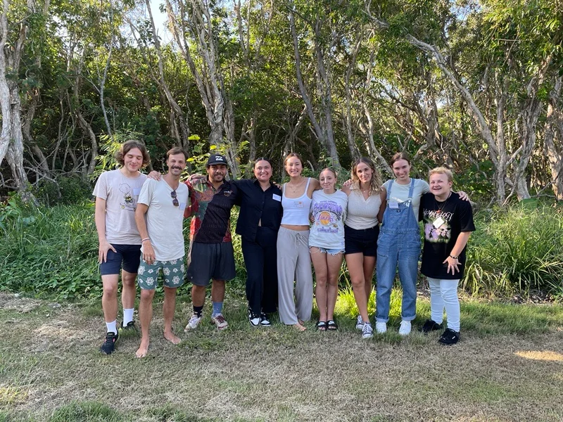 Sunshine Coast Council Young Leaders Academy (L-R) Nathaniel Audley, Daniel Gettis, Nathan Dowling, Kyla Saltner-Johnston, Alex Pennay, Amryn Pigeon, Stefanie Sestak, Annabell Jarrett and James Milne. 