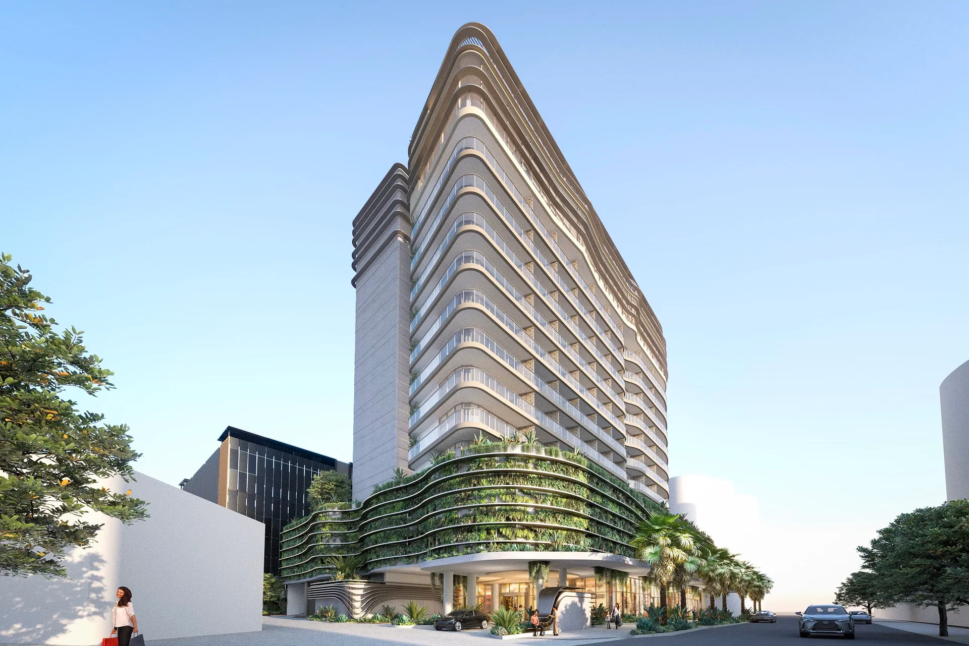 New Mooloolaba 4.5 star hotel view from Brisbane Road