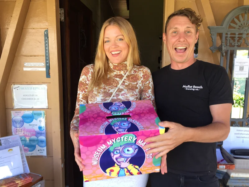 Nelly Conner and Clayton Wilding. Buderim Pioneer Cottage. Museum Mystery Madness.