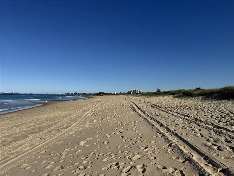 off-leash area looking back to Pincusion Island