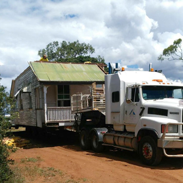 Transporting the old house