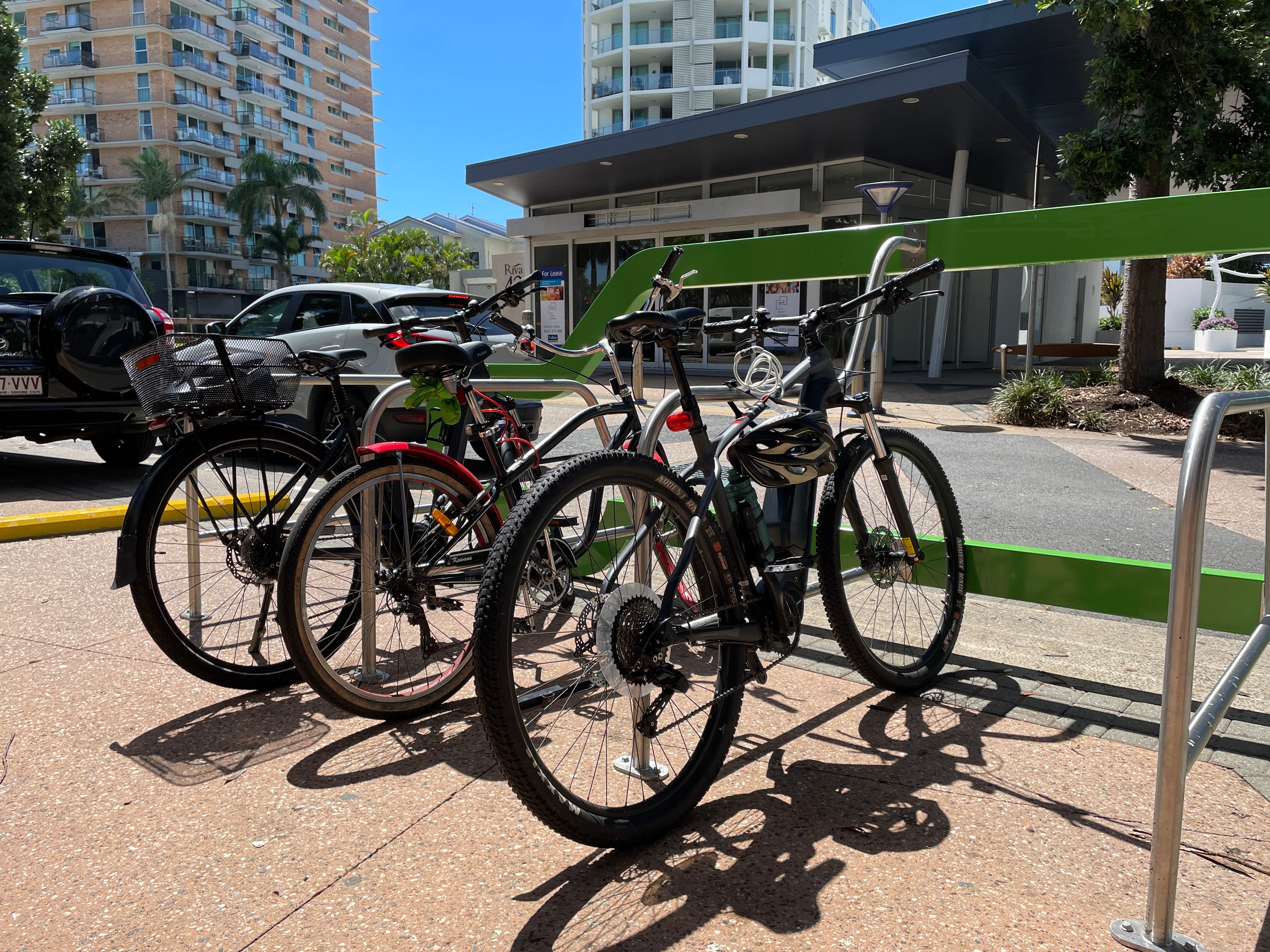 New BikeHub in Maroochydore offering 10 bike and scooter spaces. 