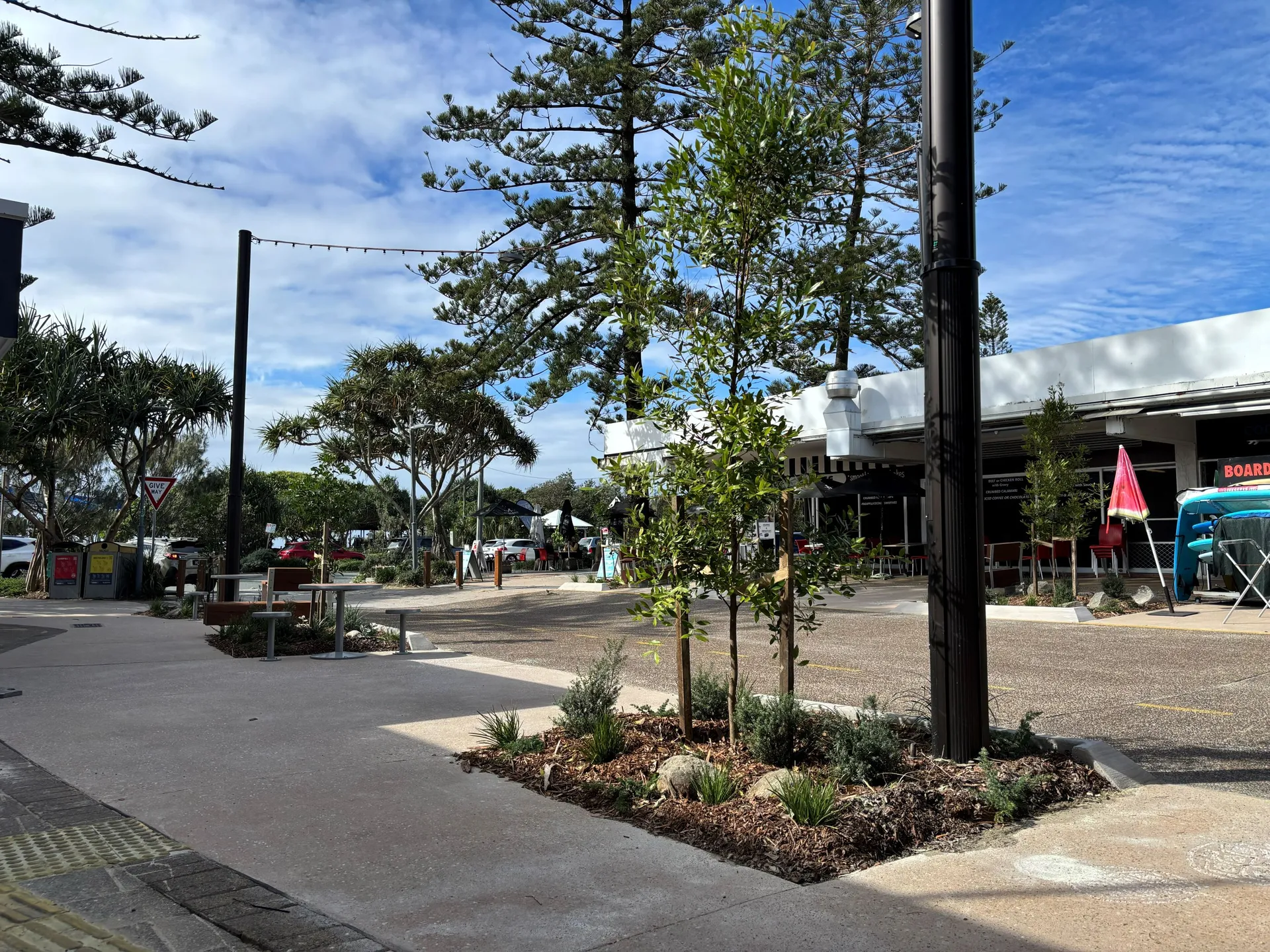 Coolum Connections new street furniture and pavement treatment