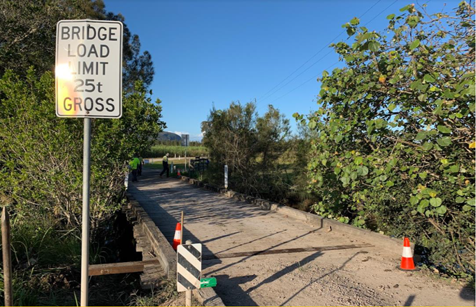 Century old timber bridge nearing end of life