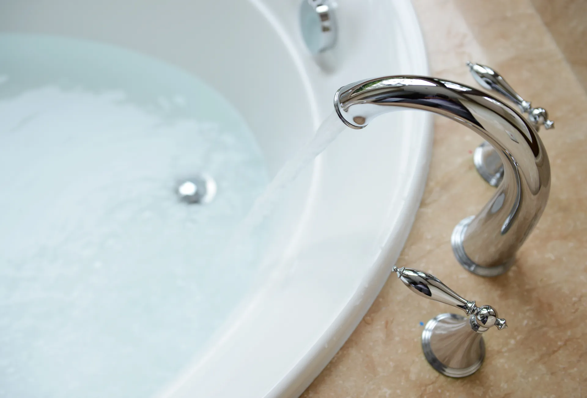bath with water