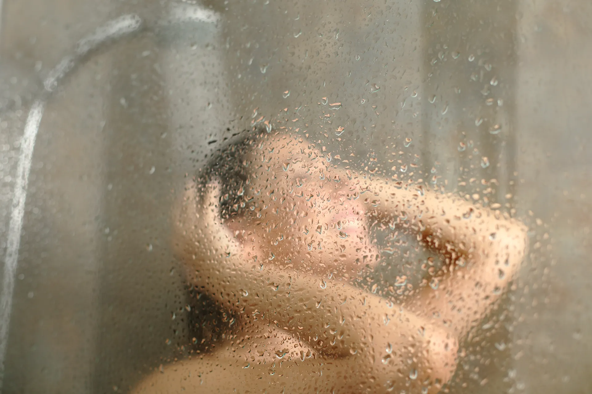lady in a shower