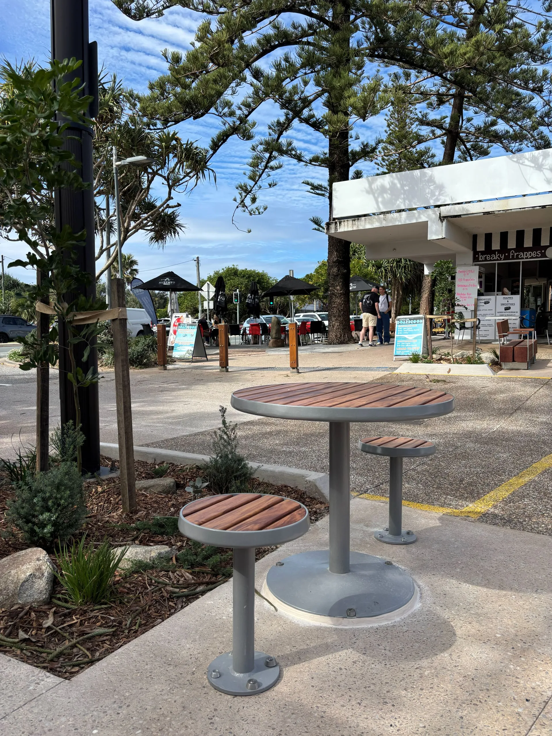 Coolum Connections new street furniture and pavement treatment