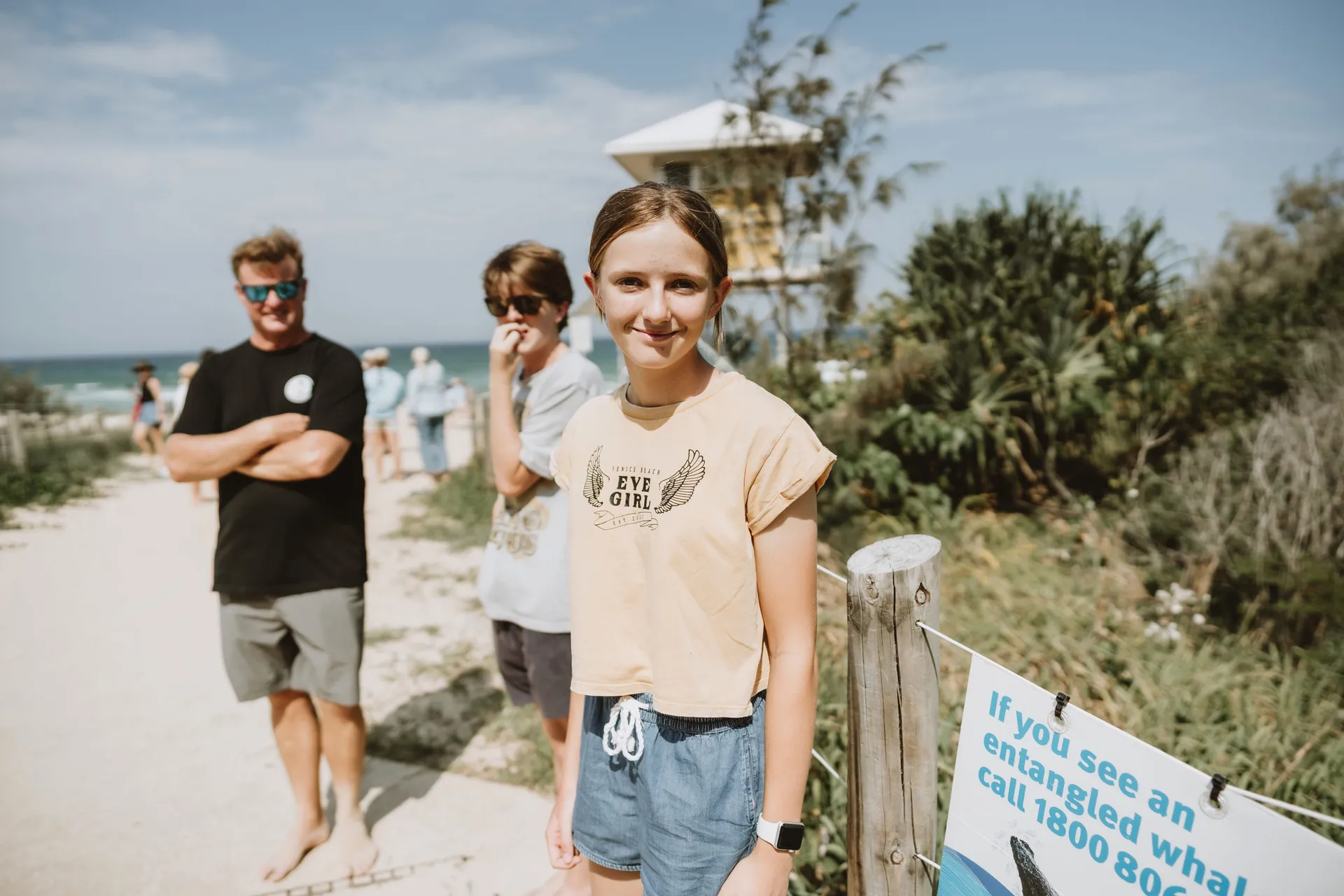 The young person from Wurtulla who first spotted Mib’ir one November evening. Credit Adriana Watson.