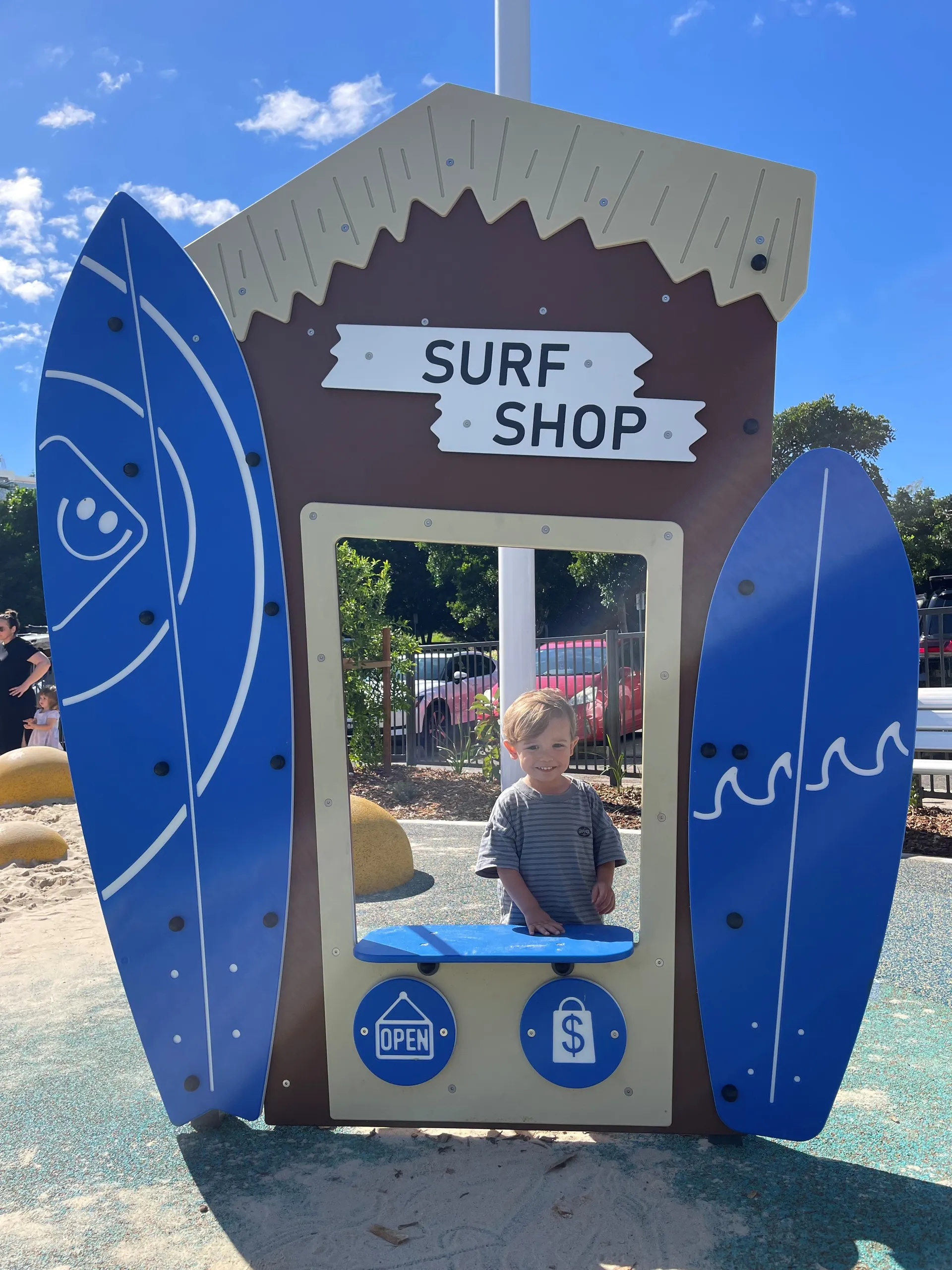 Surf shop fun at the upgraded La Balsa Park playground