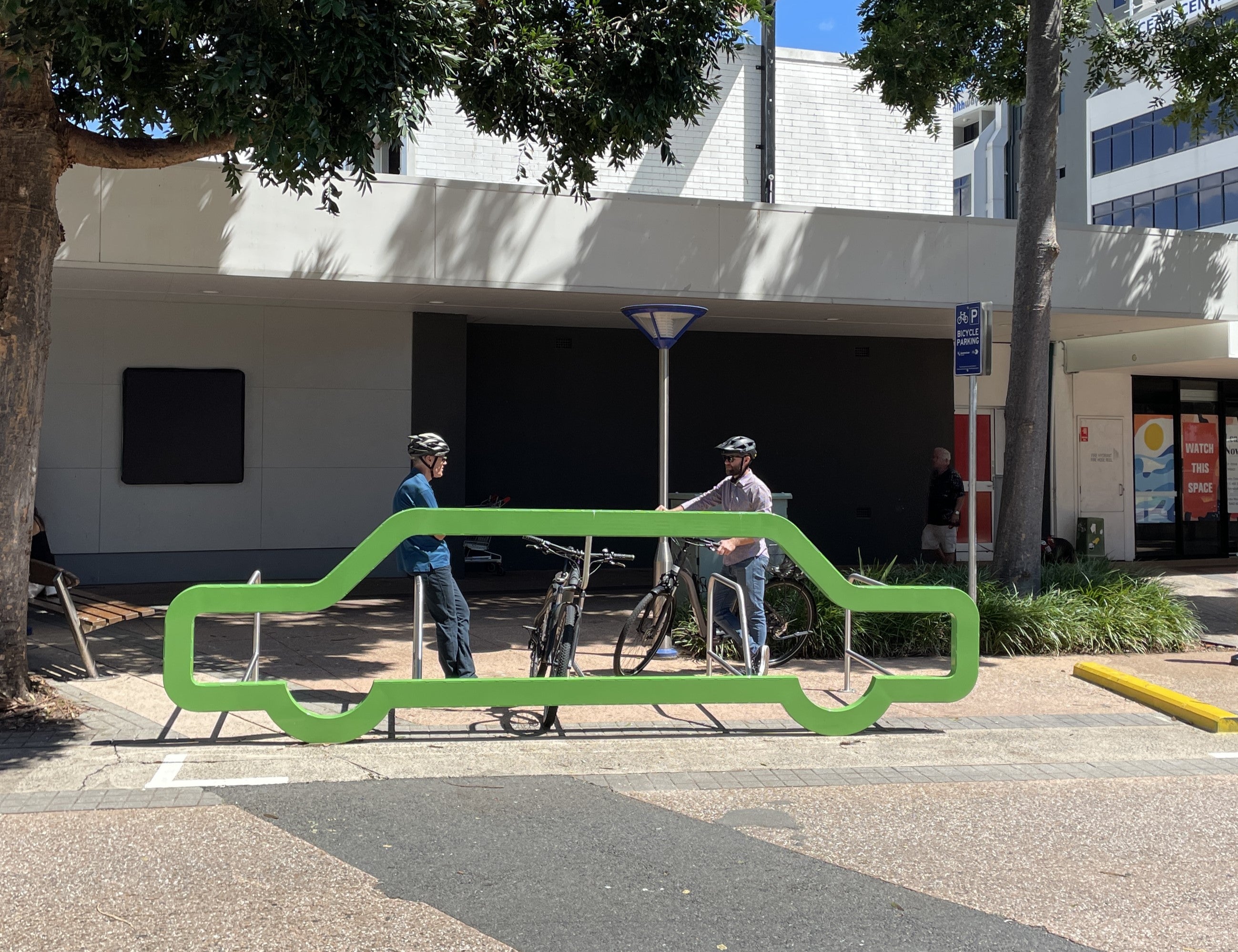 New BikeHub in Maroochydore offering 10 bike and scooter spaces. 