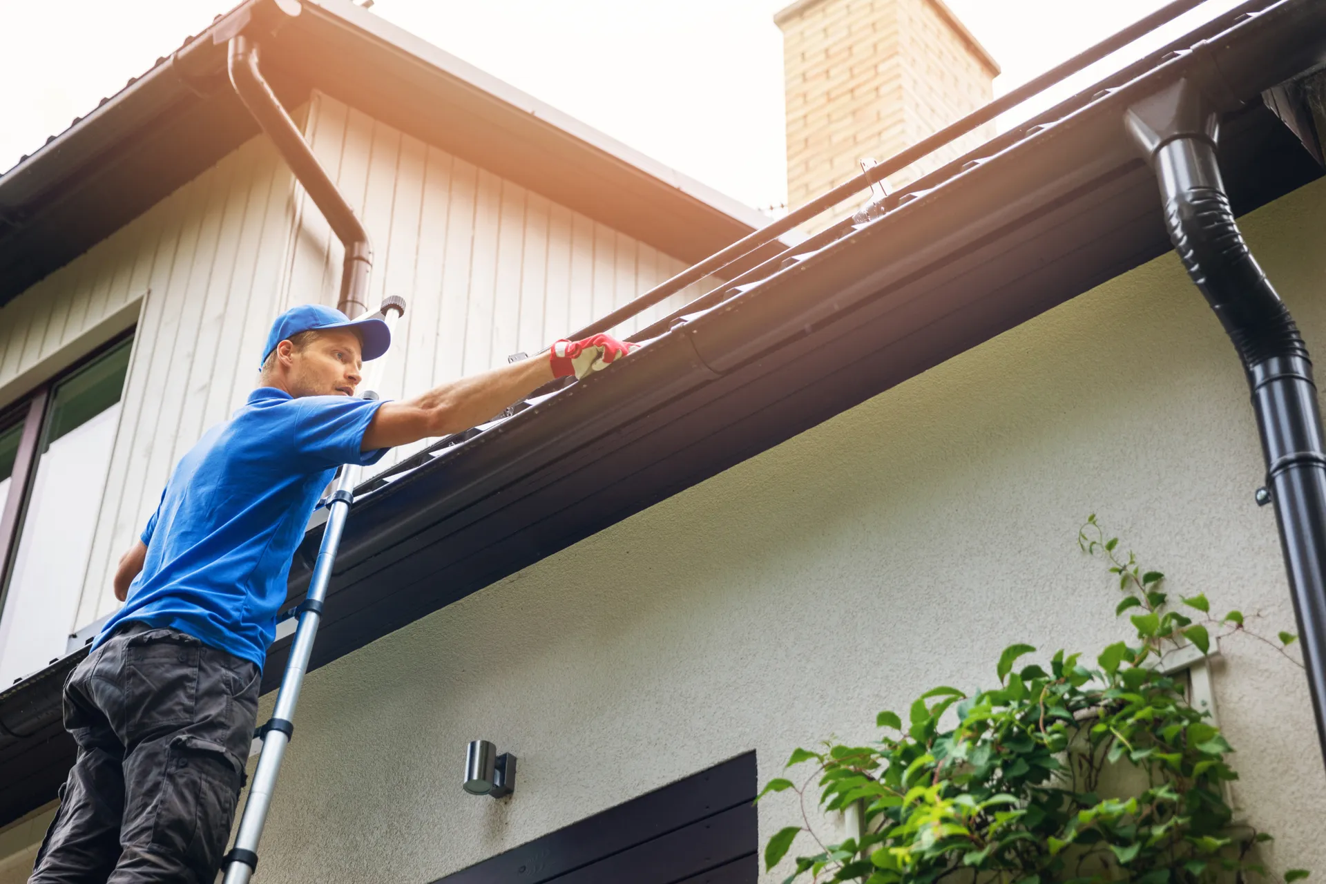 Clear your gutters in preparation for bushfire season.