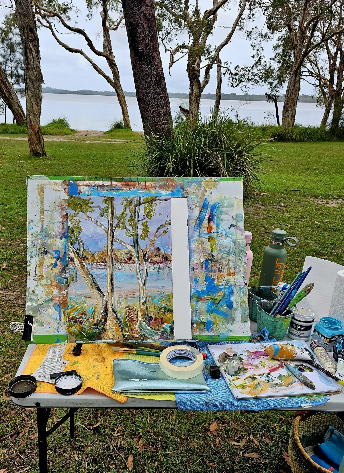 En plein air seaside paint out