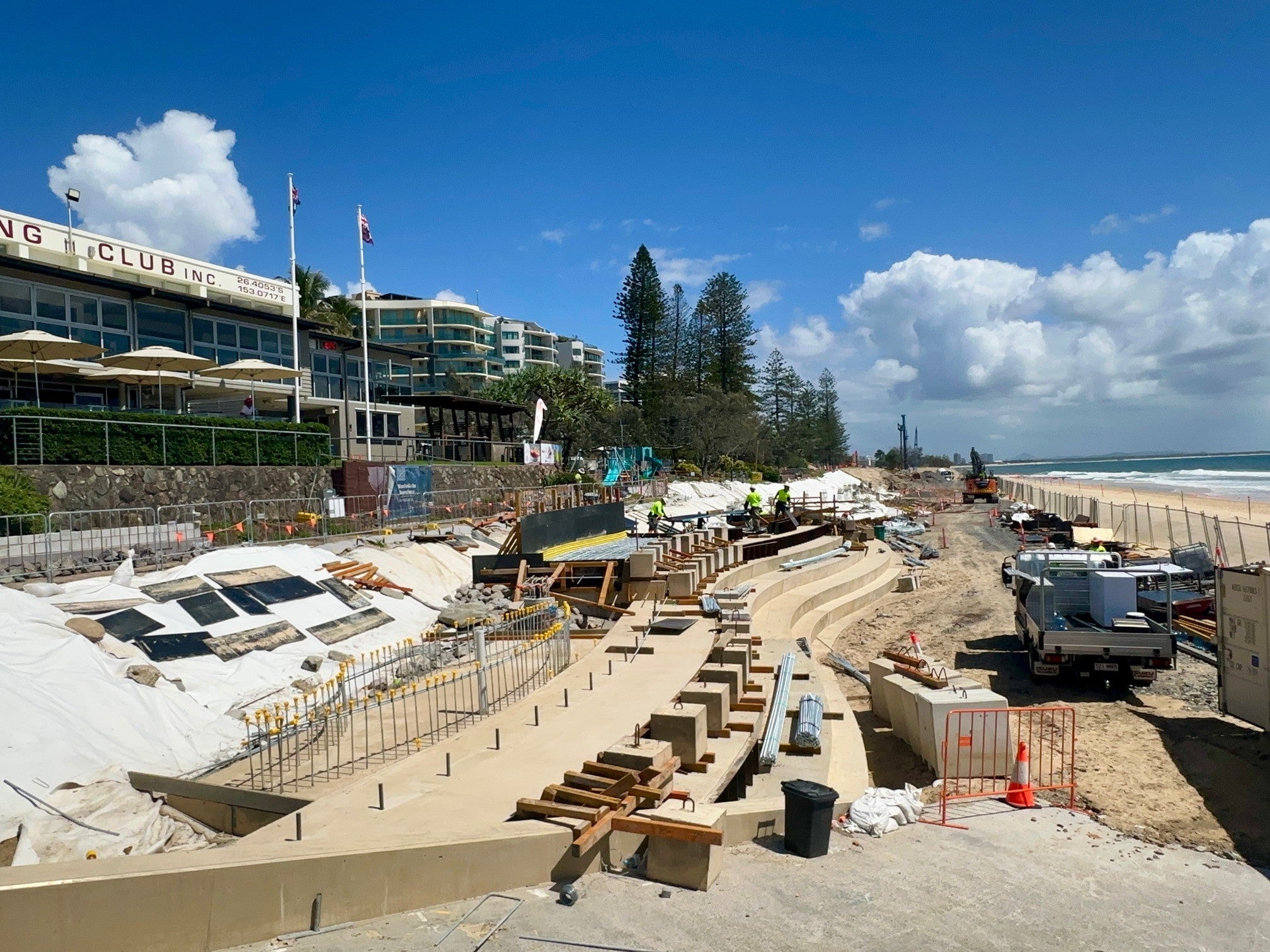 Completed terraced step taken 2 March 2026.