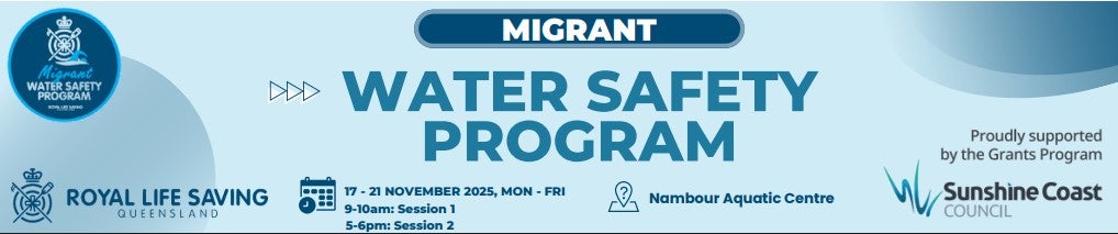 Banner saying Water Safety Program