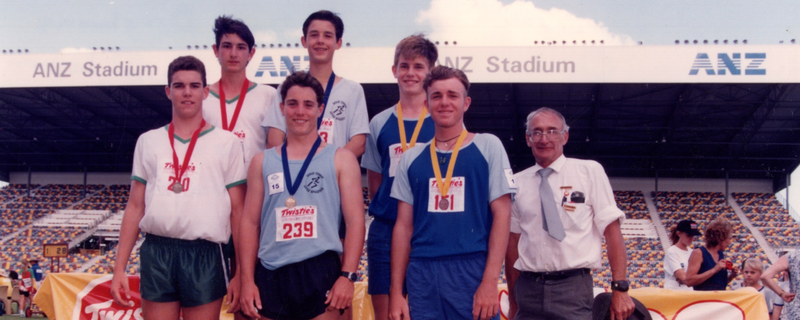 Little athletes around the track