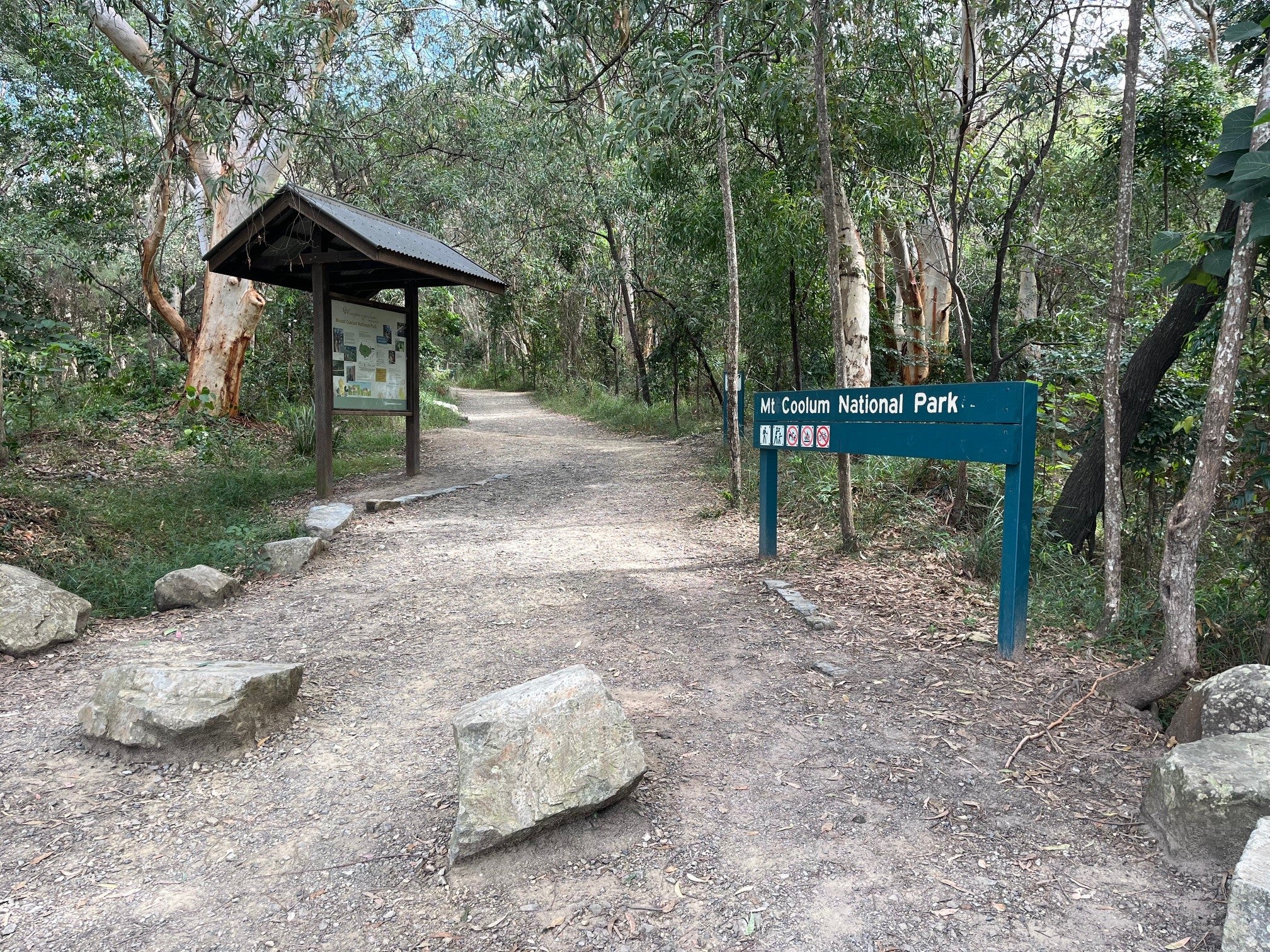 Mount Coolum National Park pathway and signage