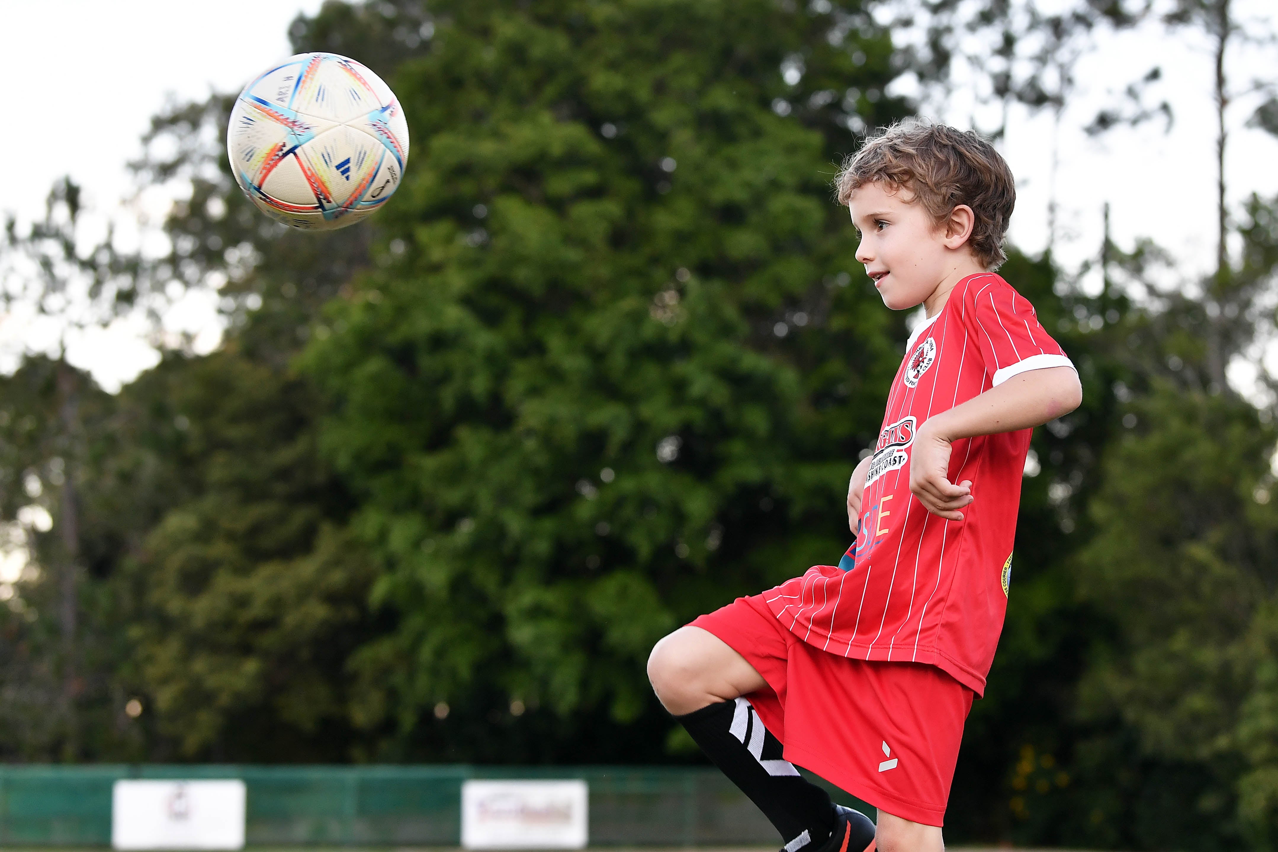 Ari Harth plays in the Mini Roos for the Reds.