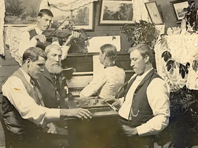 Music at Bankfoot House c1895
