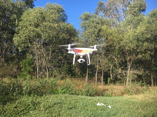 Using drones to spot weeds