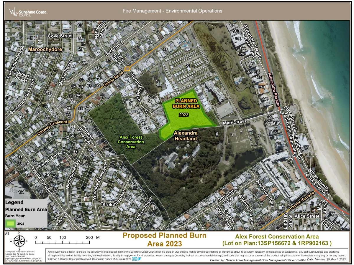 Planned burn Alex Forest Conservation Area ALEXANDRA HEADLAND