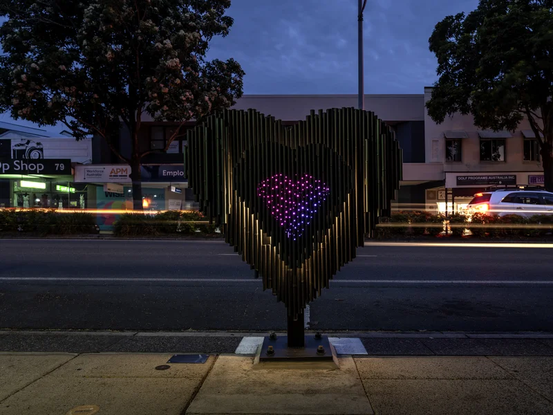 Fire in the Heart by Simone Eisler | Location: 70 Currie St, Nambour