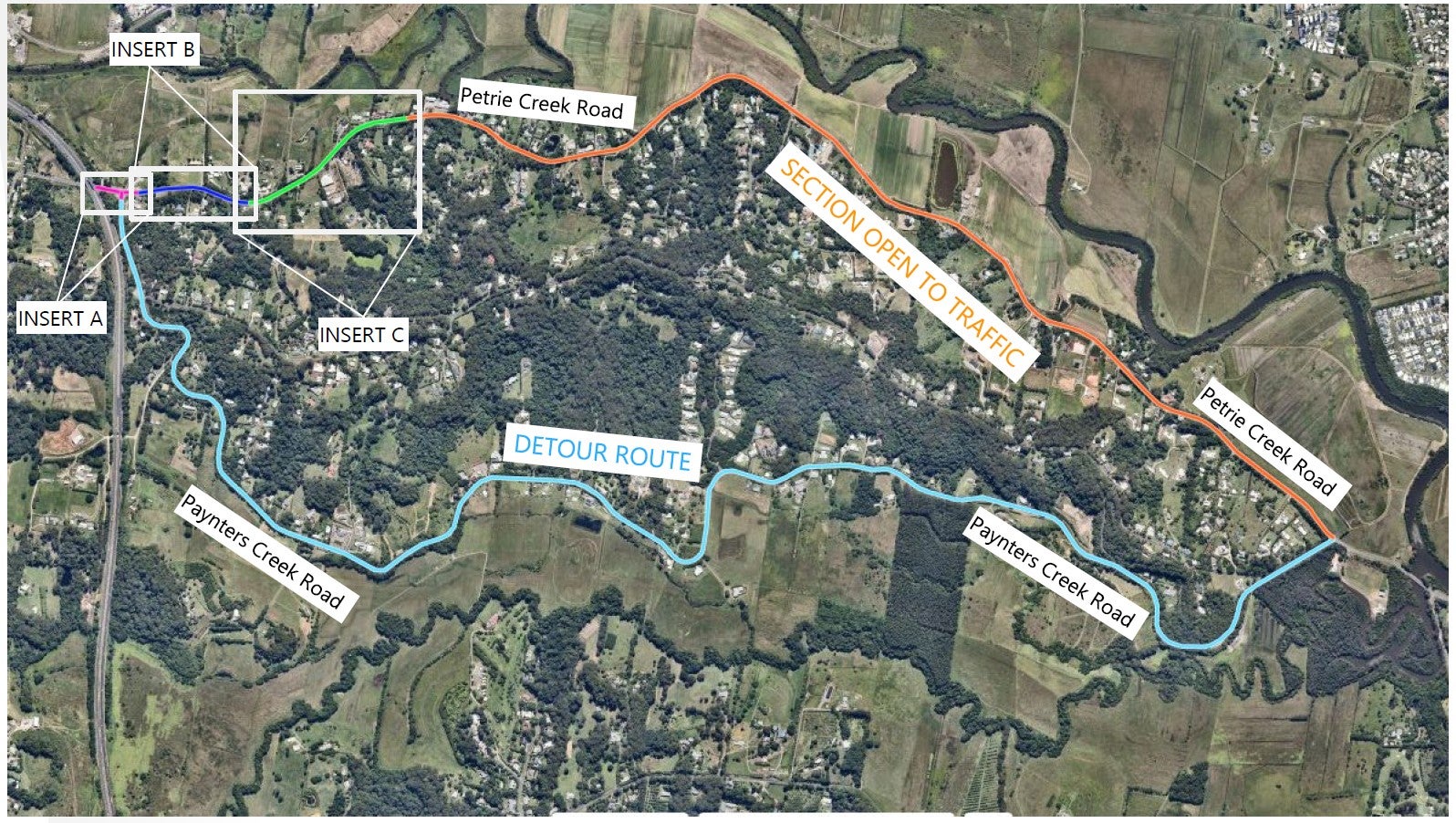 Detour map