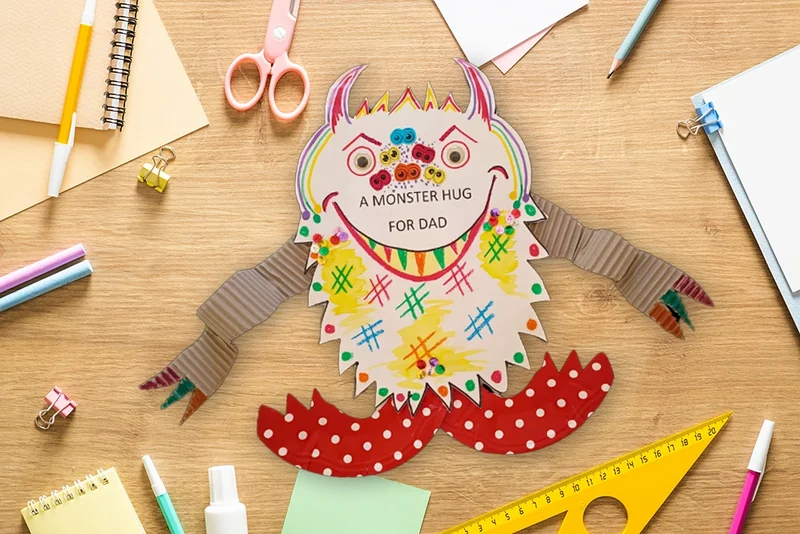 Kids art attack: Monster Love for Fathers Day