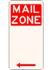 Mail zone with red arrow pointing left.