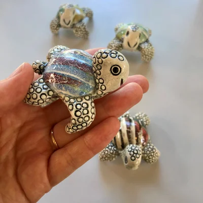 Kath Melzer ceramic turtles