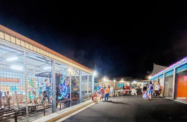 Enjoy the Christmas lights, SANTAtrain, Santa, music and festivities at Nambour Museum