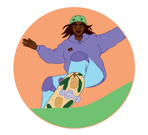 young person on a skateboard