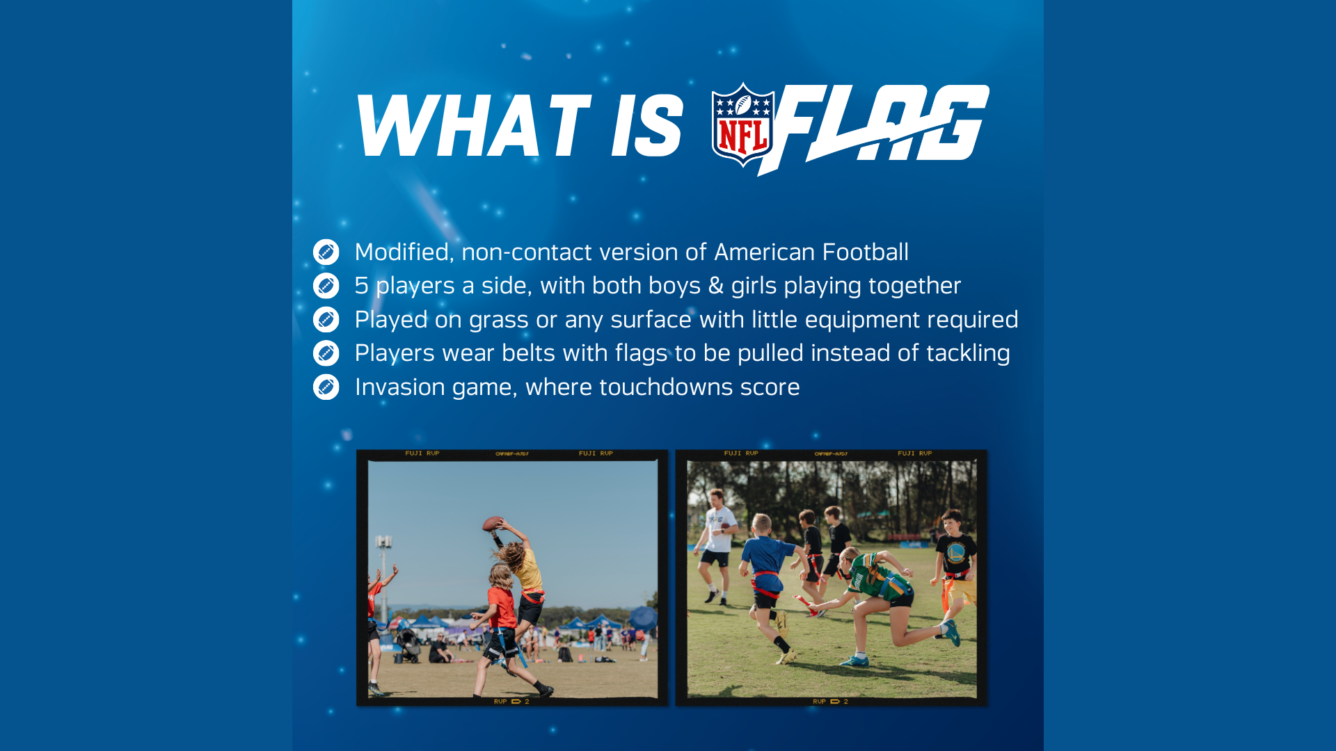 Kids invited to come and try NFL Flag