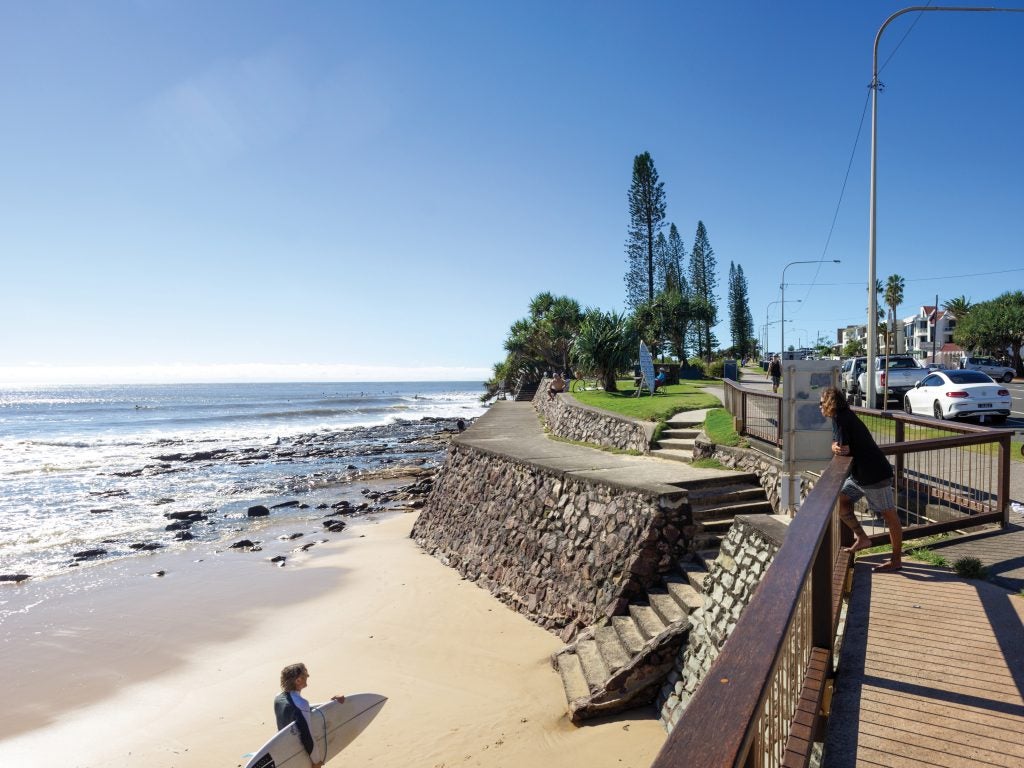  Existing image of 'The corner' at Alexandra Headland. 