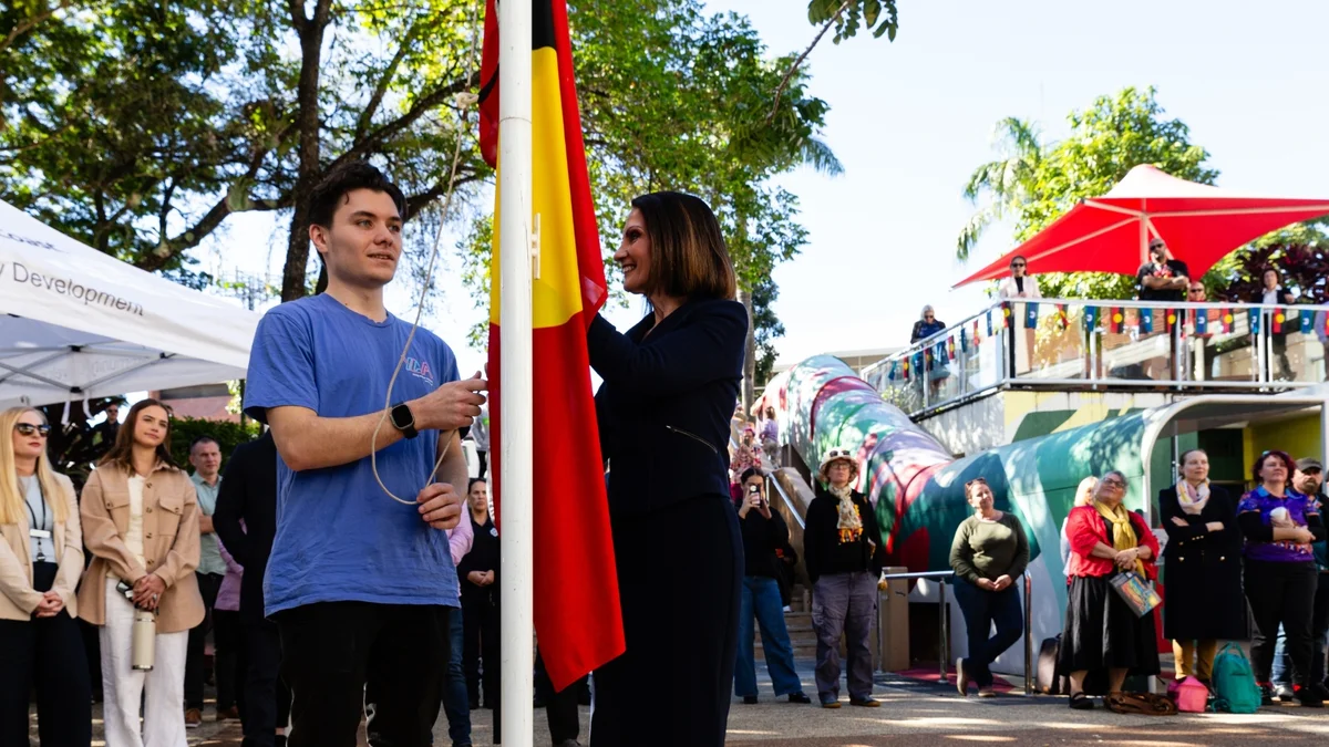 Community gathers for flag raising and cultural celebrations