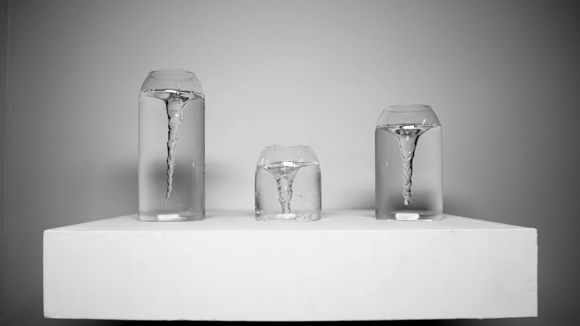 Itamar Freed | Tears and Time I Lost (2020-2024) | 2024 | kinetic sculpture, water from Maroochy River, artist's tears, glass, wood and metal | 35 x 50 x 47cm | Image courtesy of the artist
