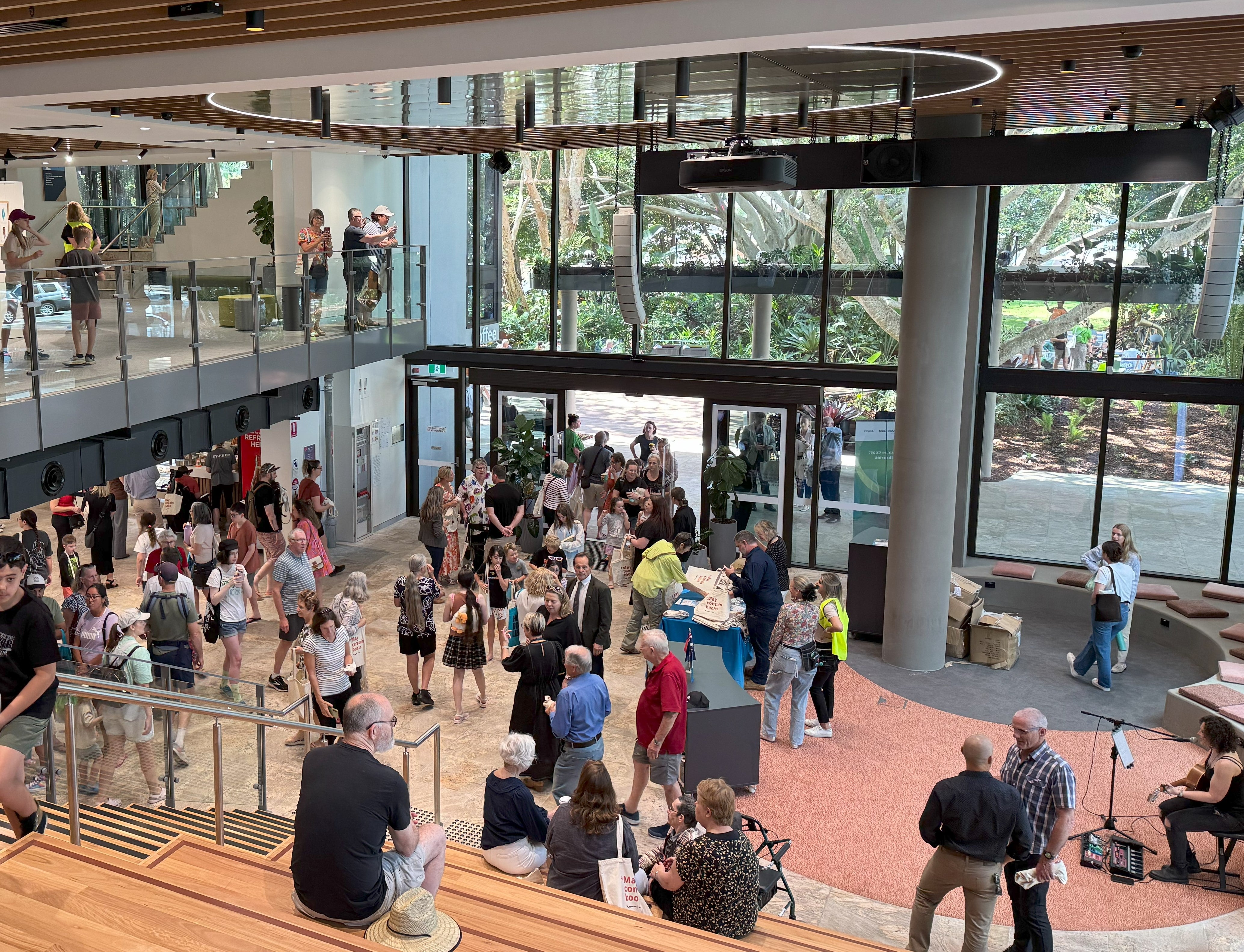 Caloundra library foyer.