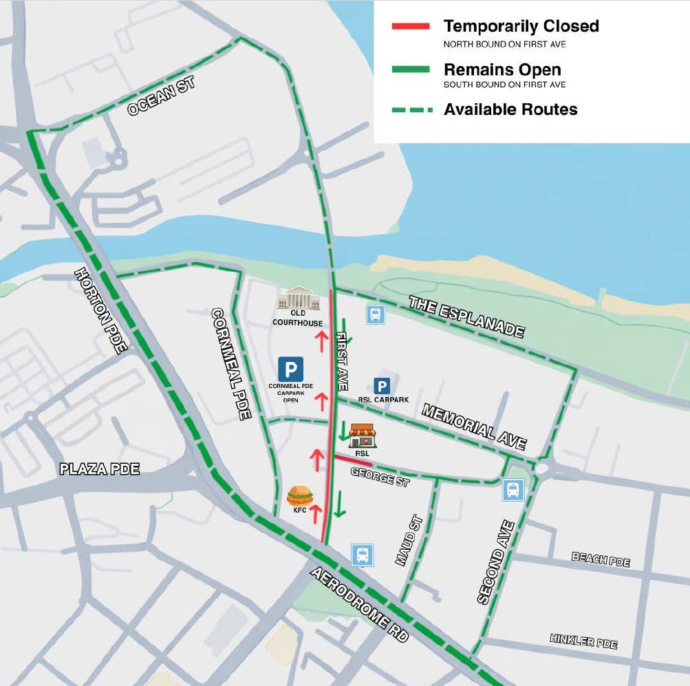 George Street and Memorial Avenue – various times throughout September.