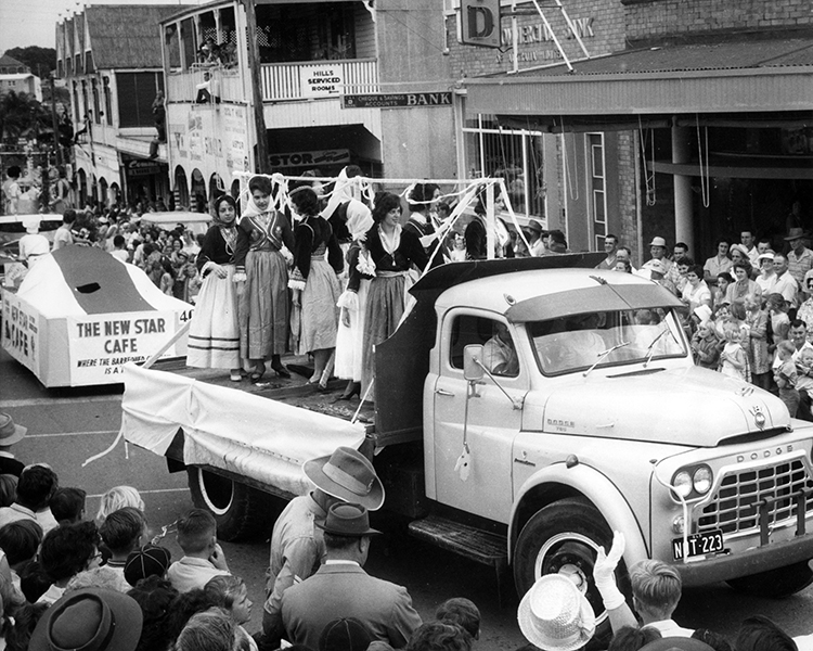 Greek Community float participating in the Warana Festival Celebrations, Currie Street, Nambour on 28 September, 1963 (Picture Sunshine Coast)