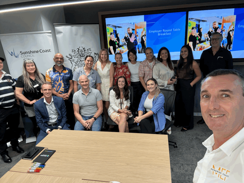 Meeting of businesses owners at the Employer Peer Network