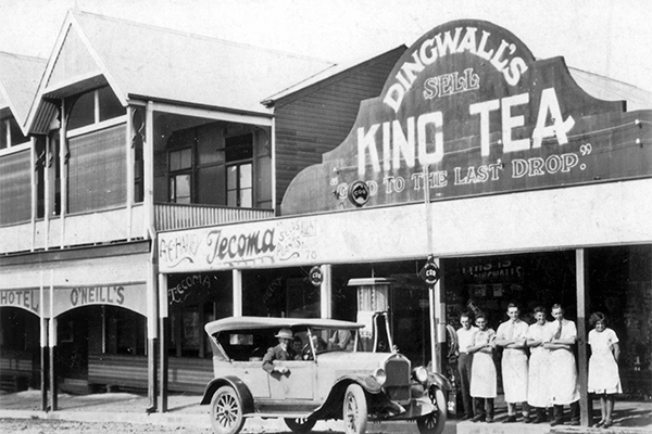 A J Dingwall's Grocery Store, Currie Street, Nambour, 1930.