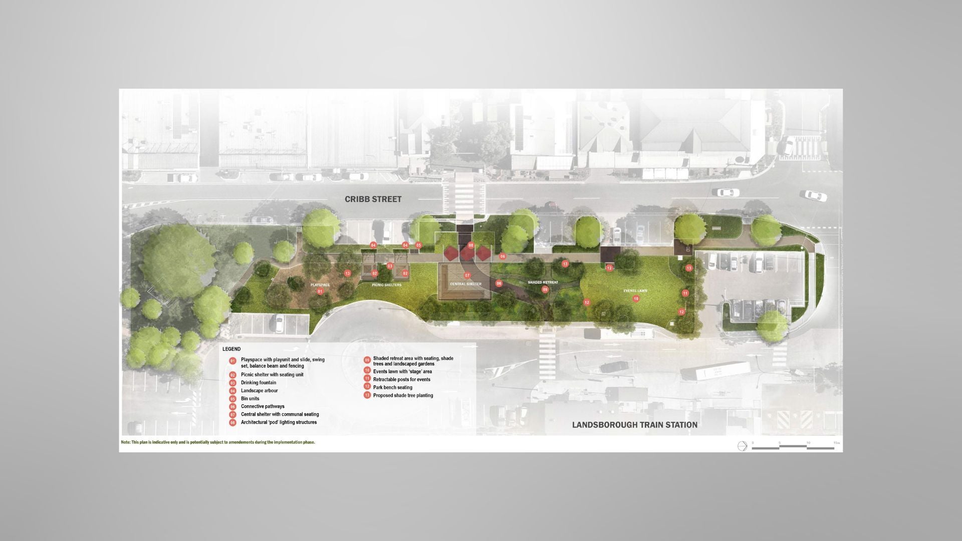 Cribb Street Streetscape Stage 2 concept plan