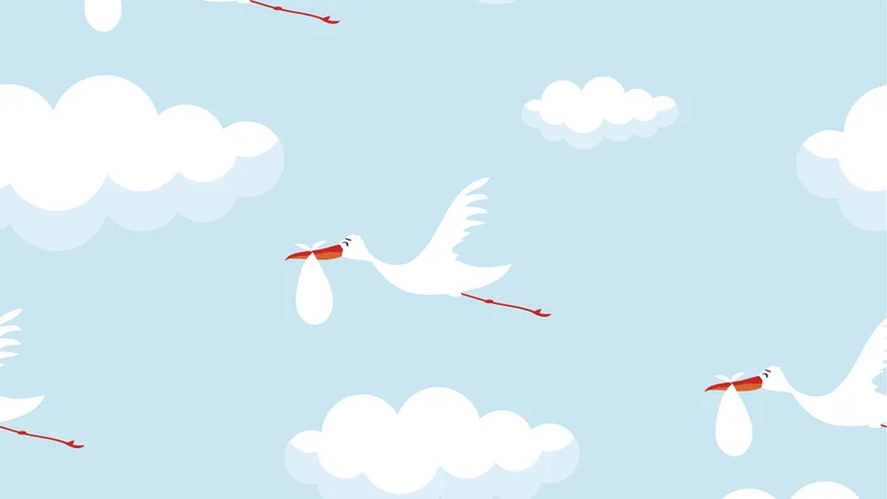 Library book stork delivery service