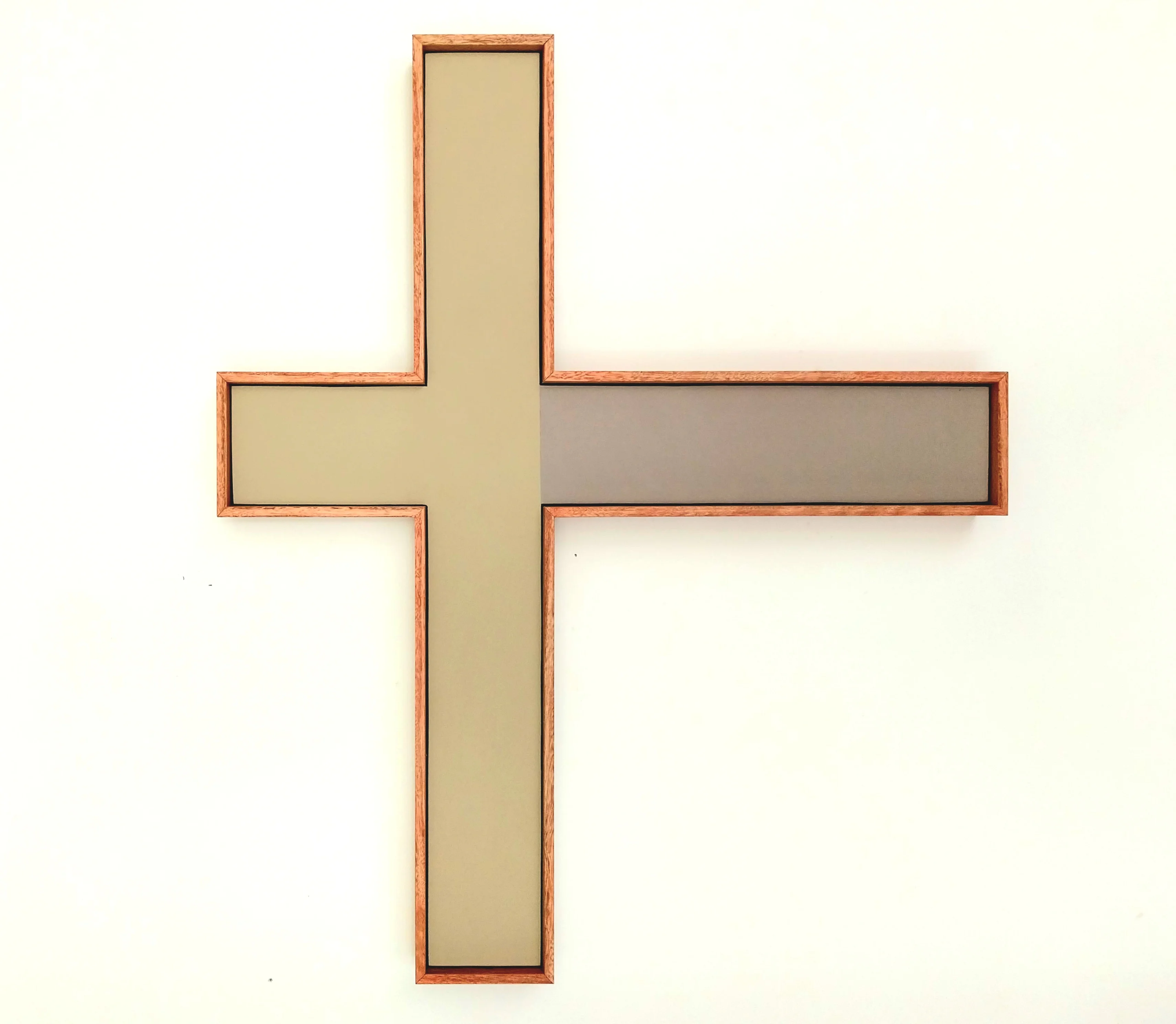 CIAVARELLA_Michael_Cross_2023_Acrylic paint, board timber frame_80x70cm 