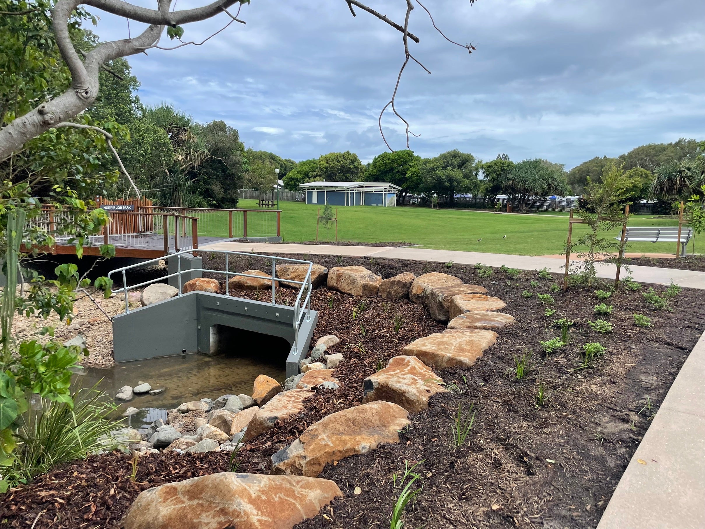 More recreation space in the connected parks - Lions and Norrie Job Park, Coolum Beach