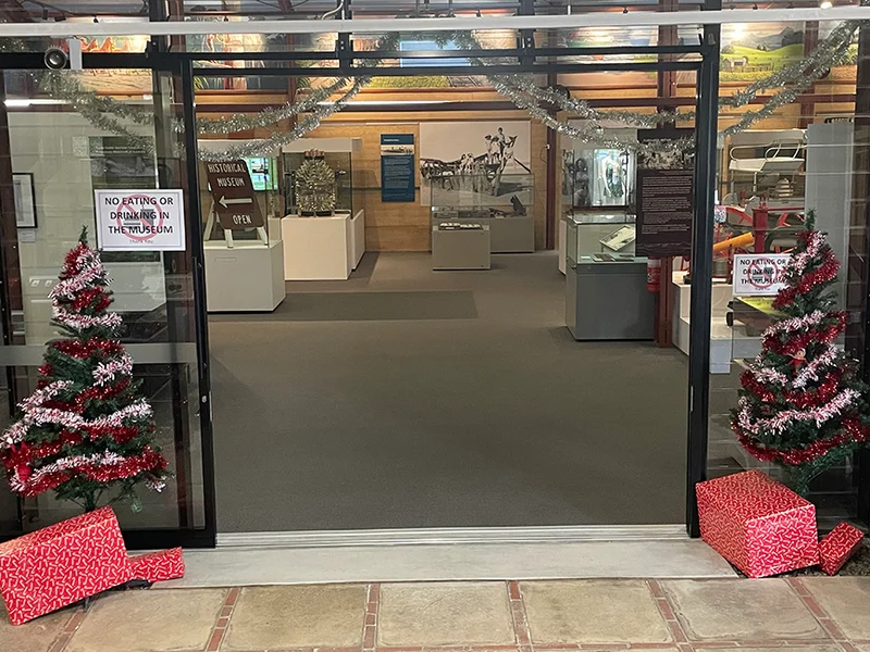Enter through the festive doors at Landsborough Museum and search for Mr and Mrs Elf on the shelf to win a prize. Hint – they move each day!