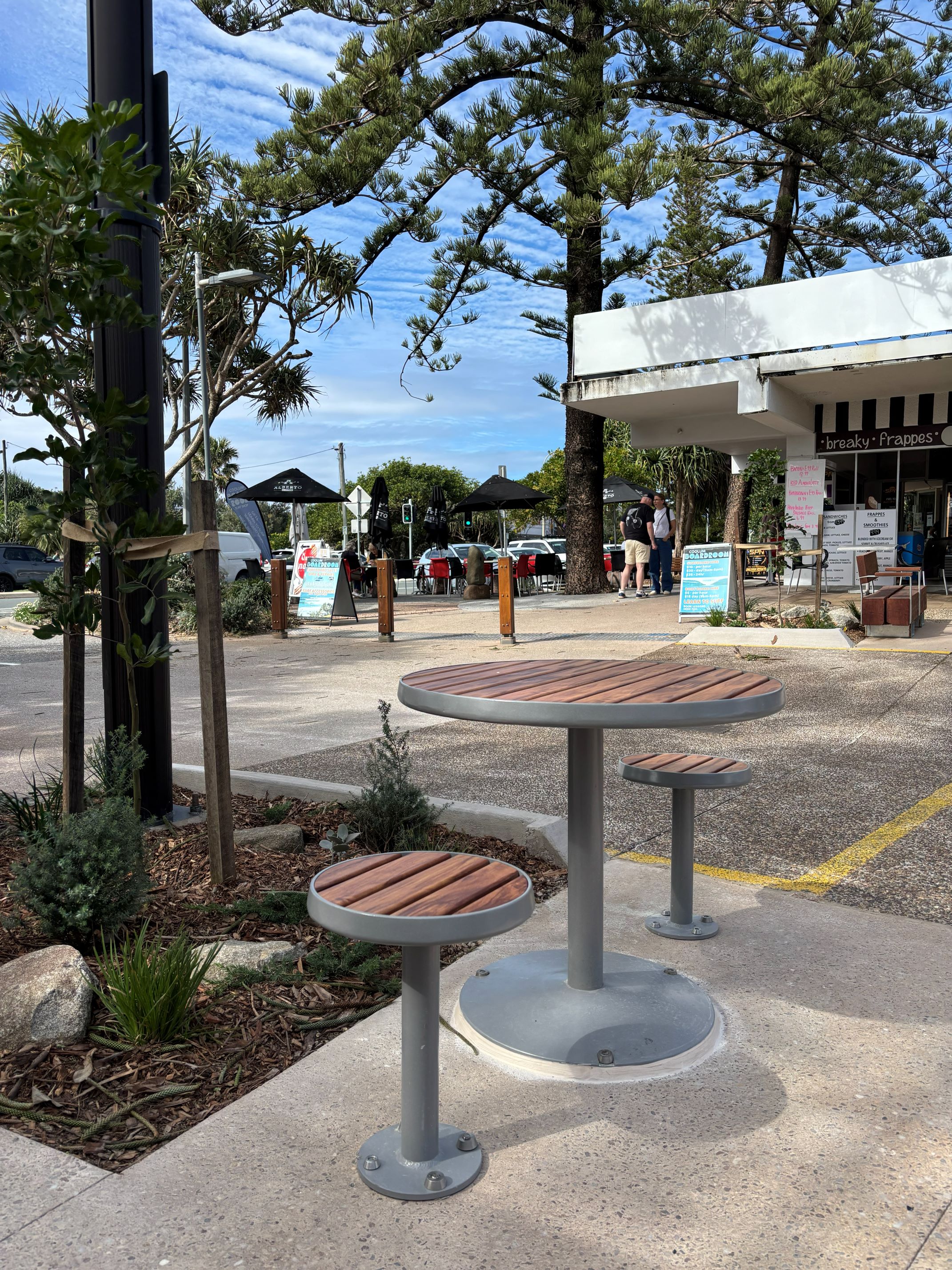 Coolum Connections new street furniture and pavement treatment